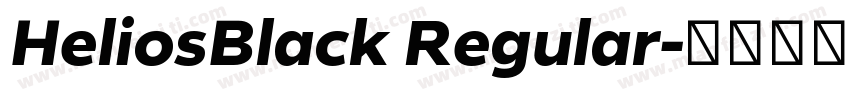 HeliosBlack Regular字体转换